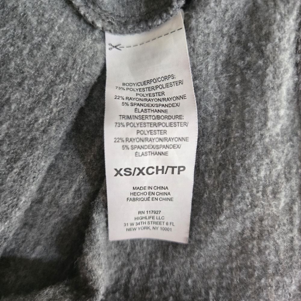 GAIAM Heathered Gray Long Sleeve Hoodie Sweater Dress Size XS - Picture 4 of 4
